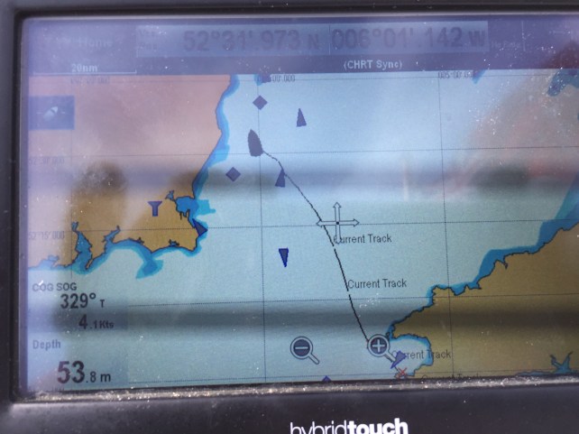 AIS picking up shipping in the St Georges Channel
